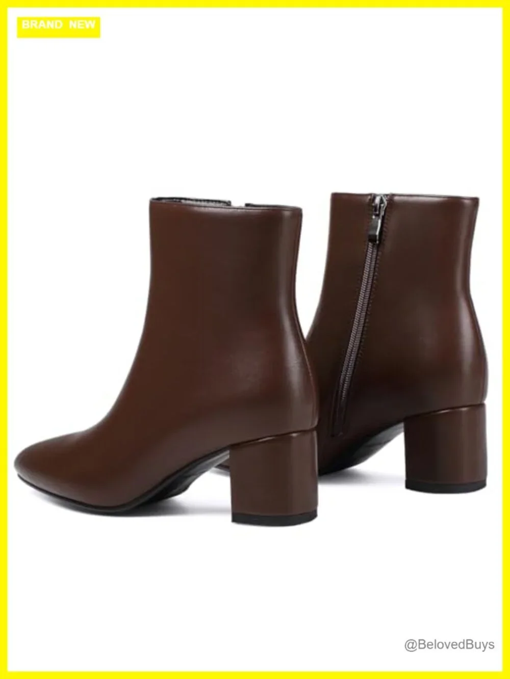Women's Ankle Boots Pointed Toe Chunky Block Heel Short Booties